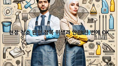 현장 청소 완전 정복🧹: 위생과 안전, 한 번에 OK!